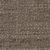 Woven fabric sample in warm brown tones features a tight, irregular grid pattern with a matte, nubby texture and visible natural fibers.